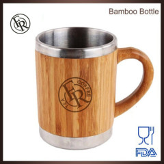 Custom hot sale discounted eco-friendly bamboo cups with bamboo handle