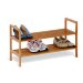 bamboo wood Shoe Store Display Shelf