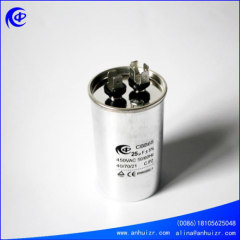 CBB65 air conditioner ac motor run oil capacitor of round type aluminum case