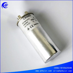 CBB65 air conditioner ac motor run oil capacitor of round type aluminum case