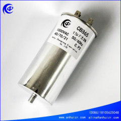 CBB65 air conditioner ac motor run oil capacitor of round type aluminum case