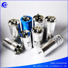 CBB65 air conditioner ac motor run oil capacitor of round type aluminum case