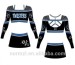 2015 High quality Factory crop top and shorts ladies cheer top design uniform