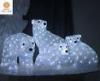 3D Acrylic Figure Christmas Decoration Lights Bear Family Wire Surface 24V 160L