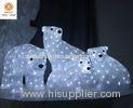 3D Acrylic Figure Christmas Decoration Lights Bear Family Wire Surface 24V 160L