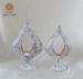 Modern Unique Clear / red Candle Holders for Church / Restaurant