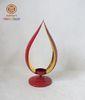 Restaurant tabel decorative pedestal candle holders With Stick Gold Foil
