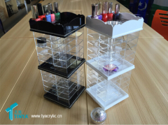 Wholesale Beauty Products Supply Rotating Table Organizer Acrylic Eye Shadow Palette Display Holder