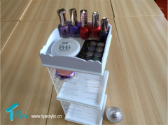 Wholesale Beauty Products Supply Rotating Table Organizer Acrylic Eye Shadow Palette Display Holder