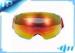 Over Glasses Red Anti Fog Ski Goggles Polarized For Outdoor / Skiing