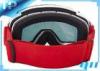 Polarized Red Custom Youth Over The Glasses Ski Goggles Dual Lens With TPU Frame