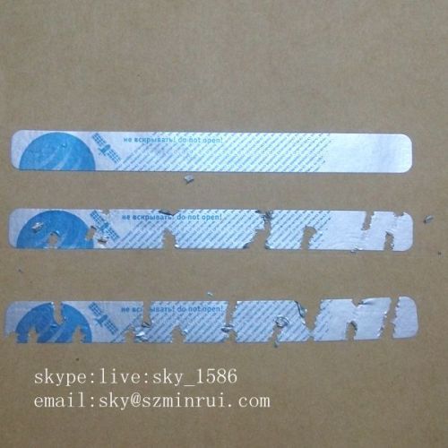 Minrui One Time Use Security Label Seal Stickers Tamper Sealing Stickers