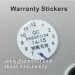 Custom Round Black Printed Warranty Screw Adhesive Label