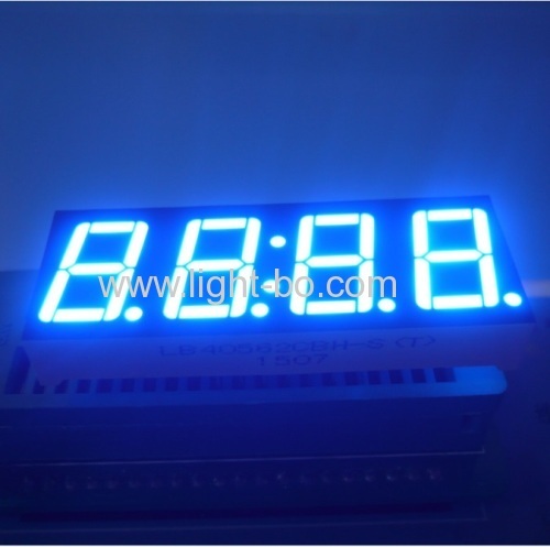 Ultra bright bue 0.56-inch 4-digit 7 segment led clock display for home appliances