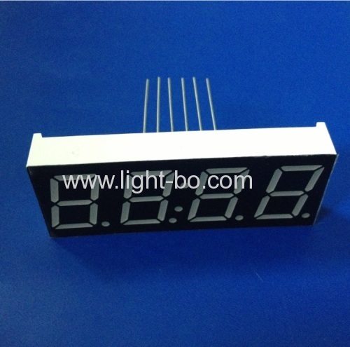 Ultra blue 0.56" 4 digit 7 segment led clock display common anode for home appliances