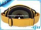 Fashion Yellow Reflective Youth Anti Fog Ski Goggles For Winter Sports