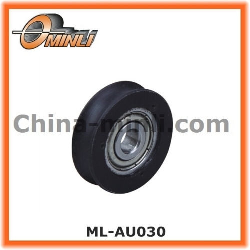 Sliding window Nylon Bearing Plastic Pulley with U Groove