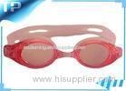 Silicone Watertight Polarized Pink Kids Swim Goggles Anti - Scratch