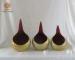 Small Mini Metal Decoration Candle Holders Inside covered Stick Gold Foil