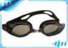Black Optical Girls Swimming Goggles / Waterproof Swim Glasses PC Lense