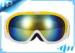 Yellow Adult Reflective Ski Goggles Low Light For Prevent Snow Blindness