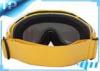 Yellow Over Glasses Adult Neon Liquid Image Snow Goggles PC Lens