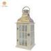 Modern Glass Panes Classic Style Wood Candle Lantern Holder for villa gardern
