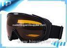 UV OTG Womens Reflective Black Custom Snow Goggles Silver Chroming