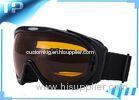 UV OTG Womens Reflective Black Custom Snow Goggles Silver Chroming