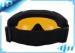 Black Prescription Ladies Polarized Snowboard Goggles skidproof Strap