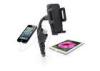 Dual USB Charger Vehicle Cell Phone Mount Holder Cigarette Lighter