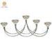 Crystal Wedding indoor metal frame Decorative candle holders with five head