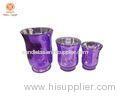 Electroplate Mercury Candle Holder for Christmas Votiving support customized