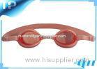 Fashion Flexible Pink Optical Swimming Goggles With Nose Bridge