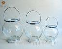 Hang Transparent Glass Round Sample Candle Holder Indoor Decoration