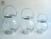 Hang Transparent Glass Round Sample Candle Holder Indoor Decoration