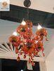 Morden 5 Arms Acrylic Chandelier Hanging Lights for Wedding Decoration