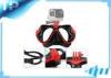 ABS Red Snorkeling Full Face Scuba Diving Mask Adjustable Buckle For Adult