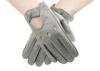 Sheep Leather Light Grey Men Leather Driving Gloves / Man Motorcycle Gloves