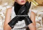 Hollow Sheep Lamb Leather Long Ladies Leather Driving Gloves with Customized Size and Color