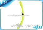 Silicon Ladies Yellow Sports Snorkel Equipment For Easy Breath