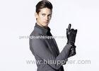 Buckle Belt Adjust Cuff Men's Leather Gloves With Black Sheep Leather