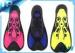 Custom Unique Red Short Swimming Fins / Scuba Diving Equipment