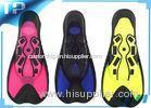 Custom Unique Red Short Swimming Fins / Scuba Diving Equipment