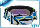 Double Lens Customized Purple Designer Ski Goggles With Moderate Light