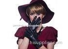Cool Women's Genuine Leather Gloves Driving Gloves with Gunmetal Eyelets