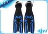 Adjustable Black Exercise Silicone Swim Fins For Diving TPE / PP