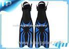 Adjustable Black Exercise Silicone Swim Fins For Diving TPE / PP