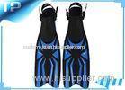 Adjustable Black Exercise Silicone Swim Fins For Diving TPE / PP