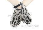 Pig Suede Fashion Ladies Leather Driving Gloves With Button Belt Cuff